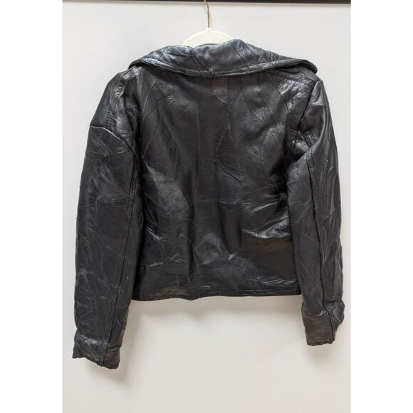 Navarre Leather Company Black Italian Stone Leather Jacket - Picture 2 of 2